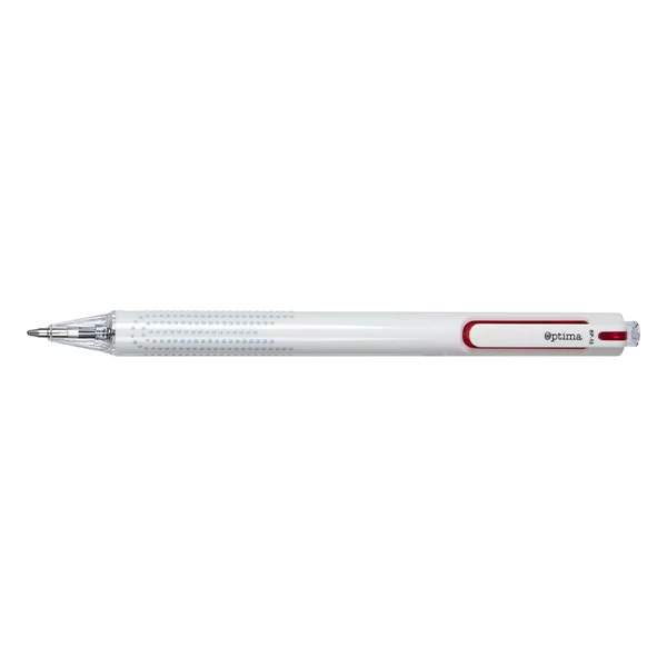 Golyóstoll OPTIMA nyomógombos Stella 1,0 mm piros