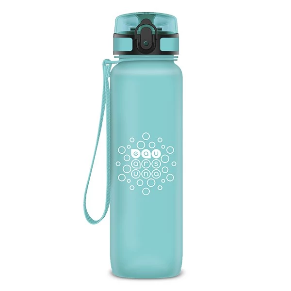 Kulacs ARS UNA műanyag matt BPA-mentes motivációs 1000 ml Mint