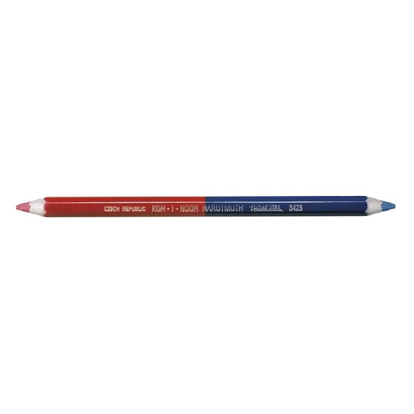 Postairón KOH-I-NOOR 3423 hatszögletű vastag piros-kék